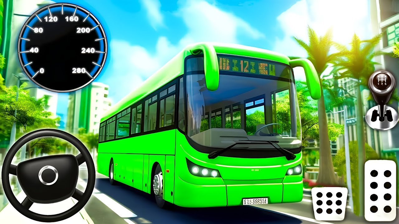 City  Bus Driving Bus Simulator 3D - Passenger Bus Pic & Drop - Best Android Game Play 2024