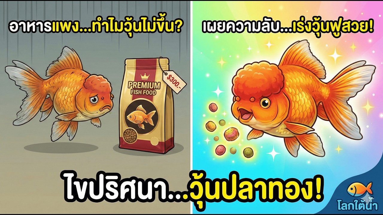 เคล็ดลับเร่งวุ้นปลาทองให้ฟูสวย! วิธีอ่านฉลากอาหารปลาที่คนรักปลาห้ามพลาด