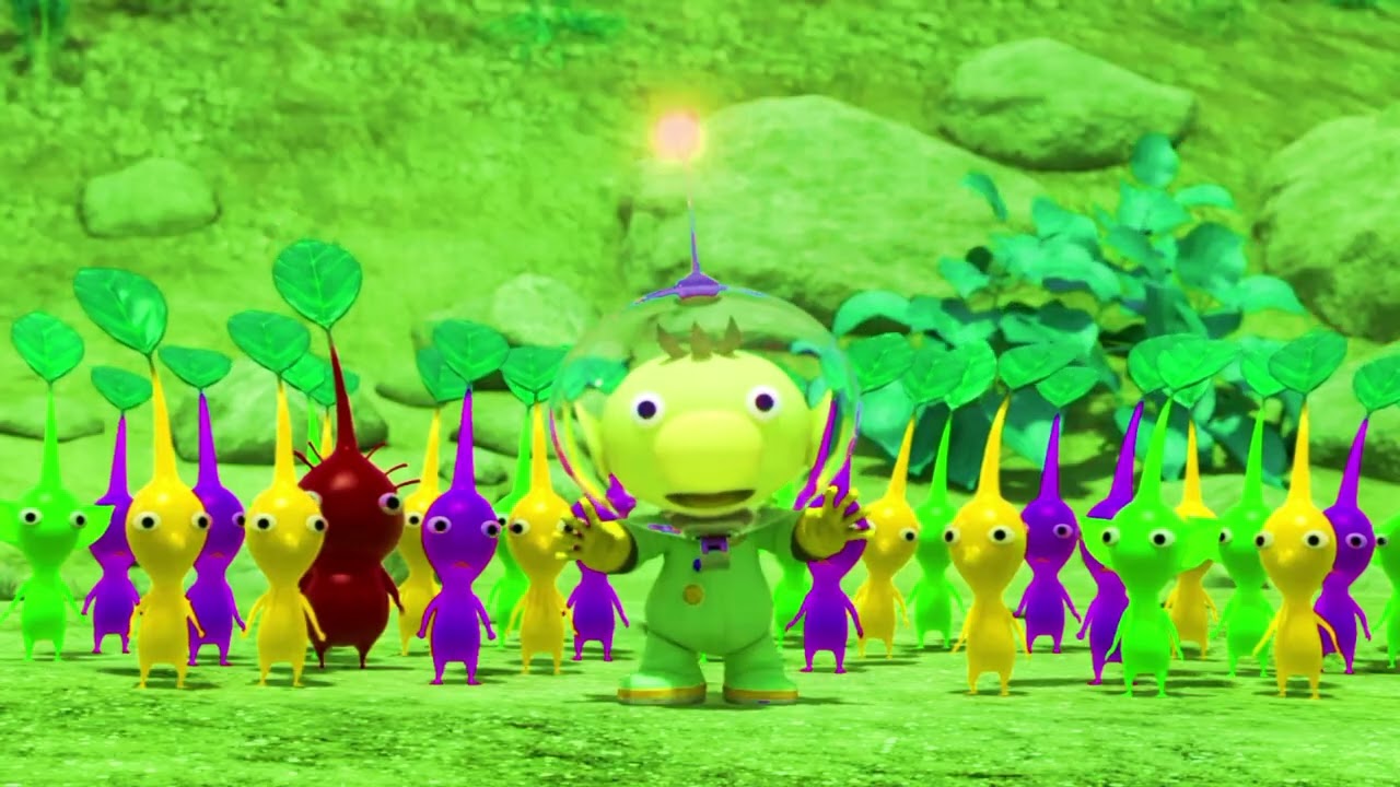 Pikmin Catching/ lider Pikmin turn around will be happy and on the pikmin#inspired#preview 