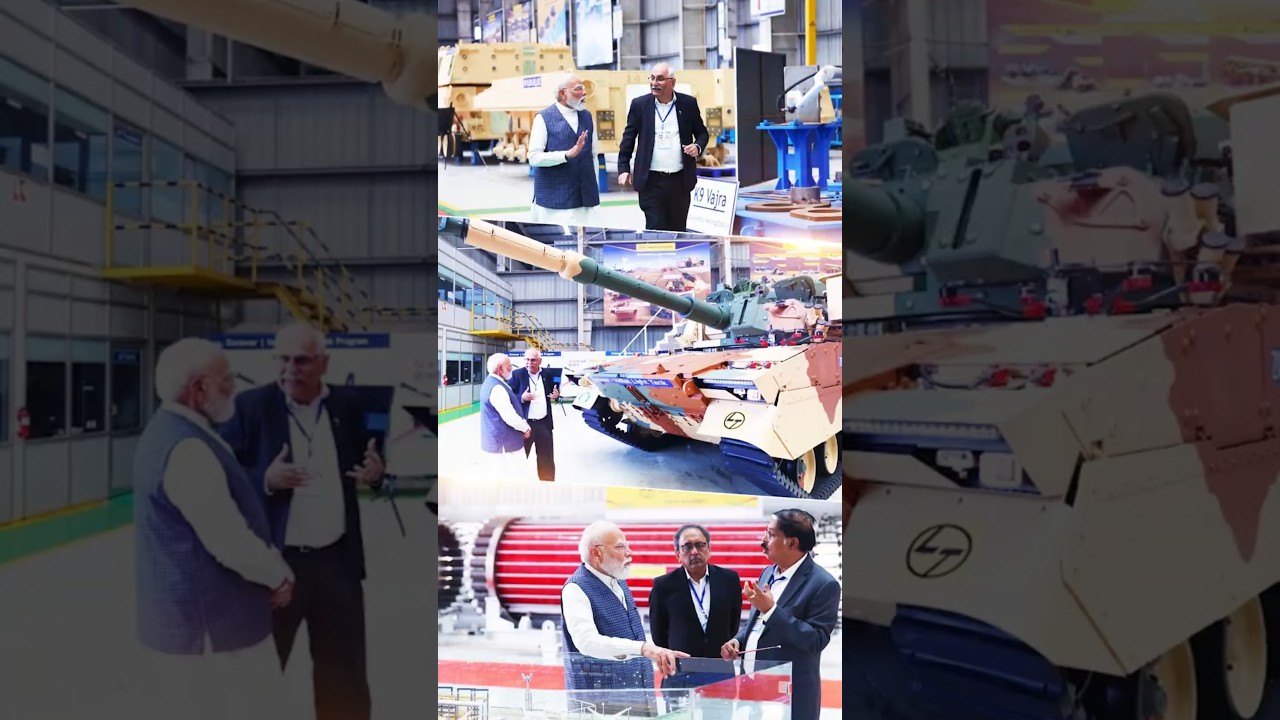 PM Modi reviews the ongoing industrial and infra projects in Hazira, Gujarat | #shorts
