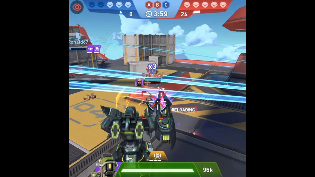 Nomad crazy 🤣😧 #gaming #teammech #mecharena #games #mobilegaming #mecharenagameplay #gamingshorts