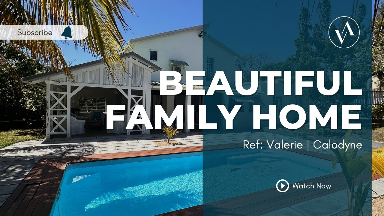 Calodyne in Mauritius - 3-bedroom house with pool, close to the sea