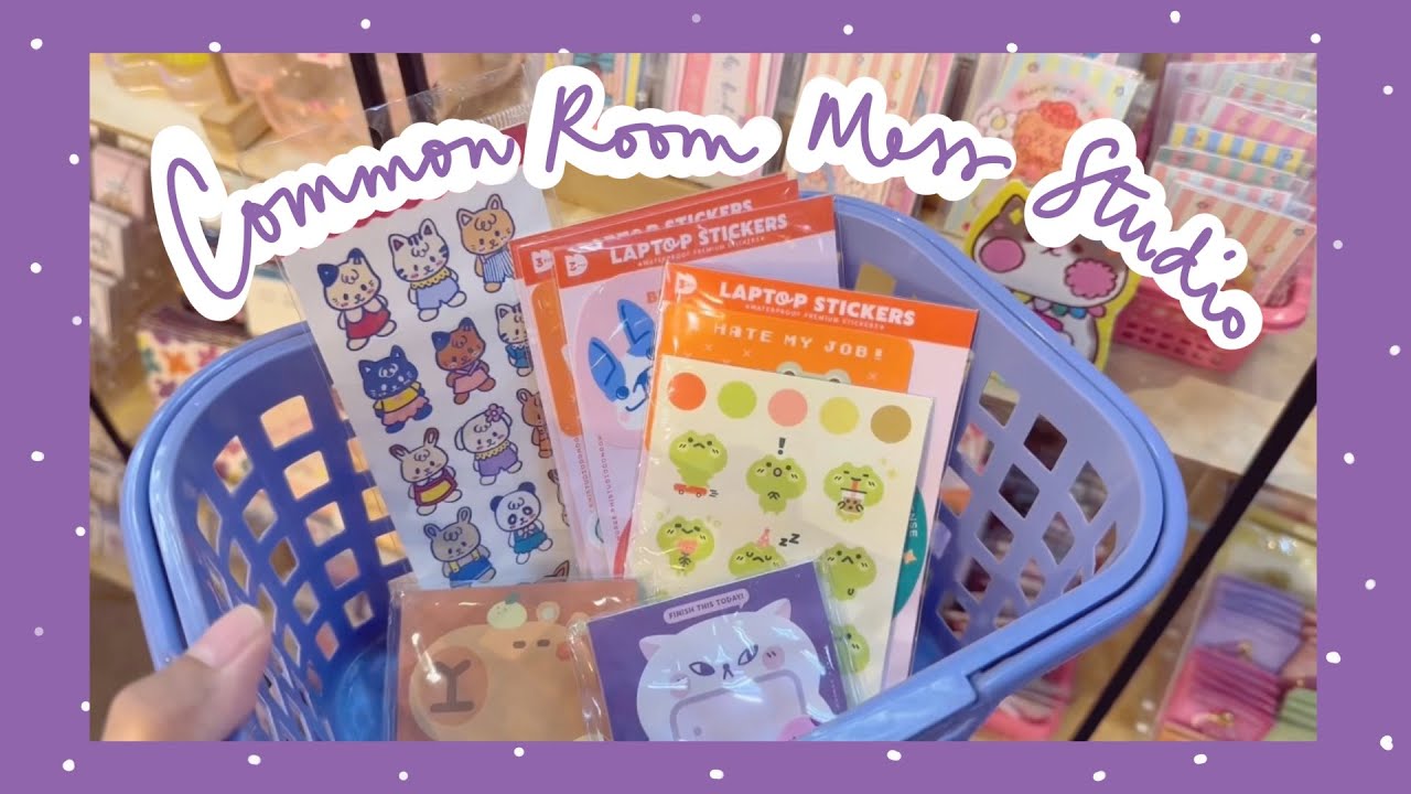 Sticker Shopping, Journaling, and Making Button Pins at Common Room's Mess Studio | Journaling Vlog