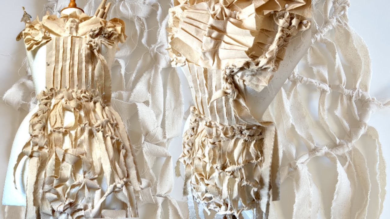 CALICO MACRAME | 4 Basic Macrame Knots With Fabric | Beginner Macrame Tutorial | Didsbury Art Studio