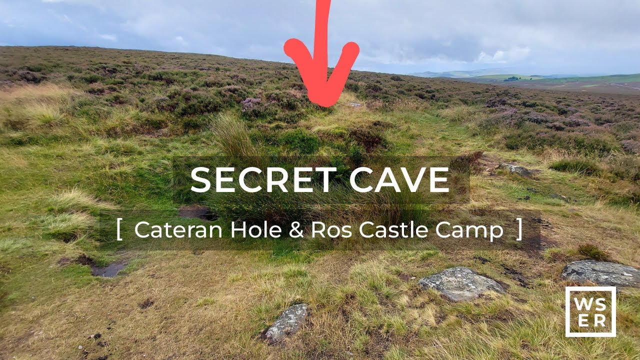 Hidden Cave Exploring - Cateran Hole & Ros Castle Camp. Northumberland. Country Walks (WSER)