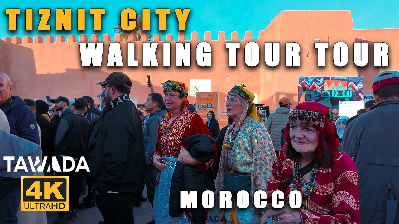 Tiznit city - 2976 ID YENNAYER (D2) walking tour  🇲🇦  Morocco 4K UHD
