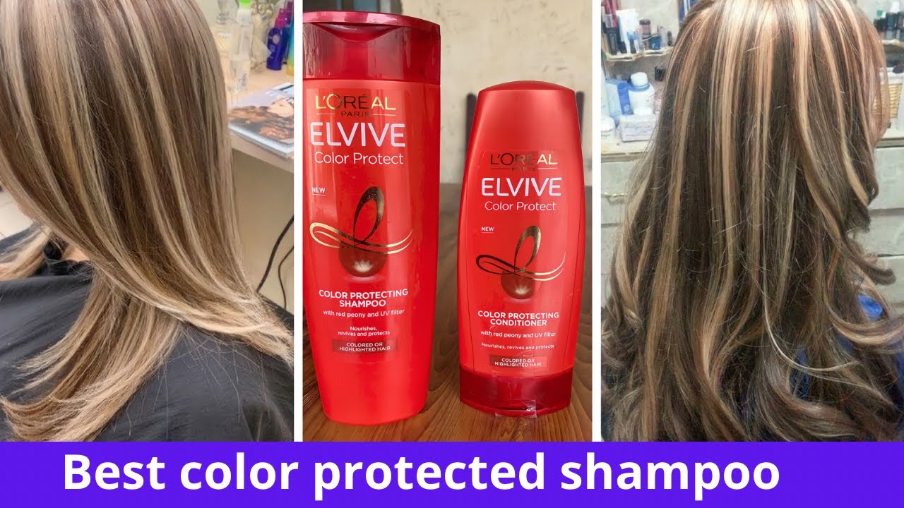 Best Color protect Shampoo| How to take care of colored hair| L'Oréal color protect shampoo