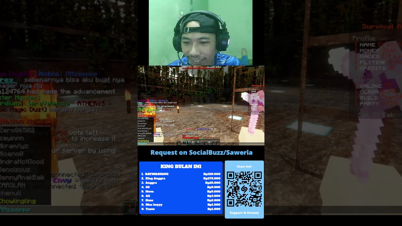 🔴 LIVE MEMBANGUN RUANG BAWAH AIR | MINECRAFT