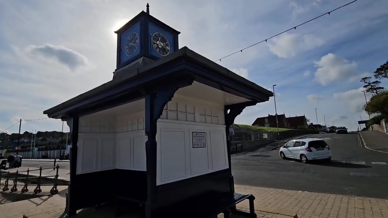 SWANAGE BEACH TO PIER WALK DORSET ENGLAND