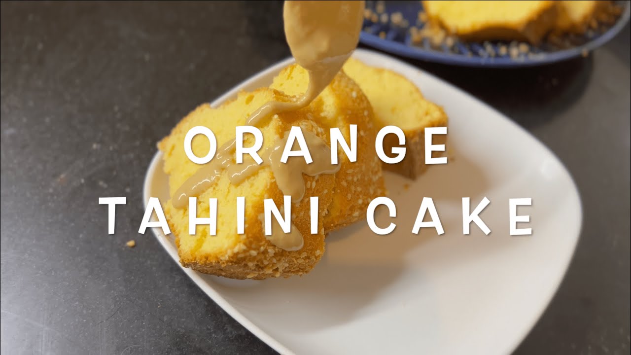 ORANGE CAKE with TAHINI - Perfect winter cake ! -