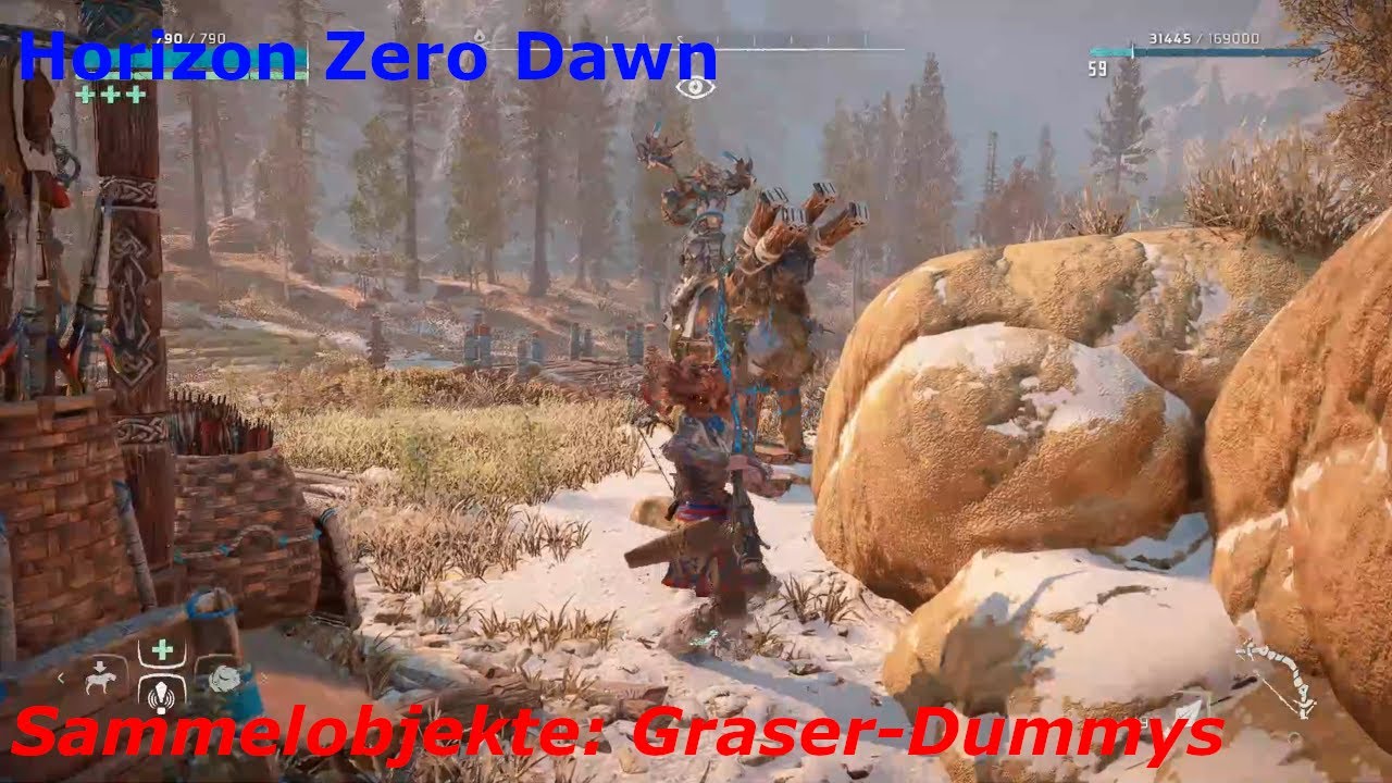 Horizon Zero Dawn Walkthrough - Sammelobjekte - Graser-Dummys