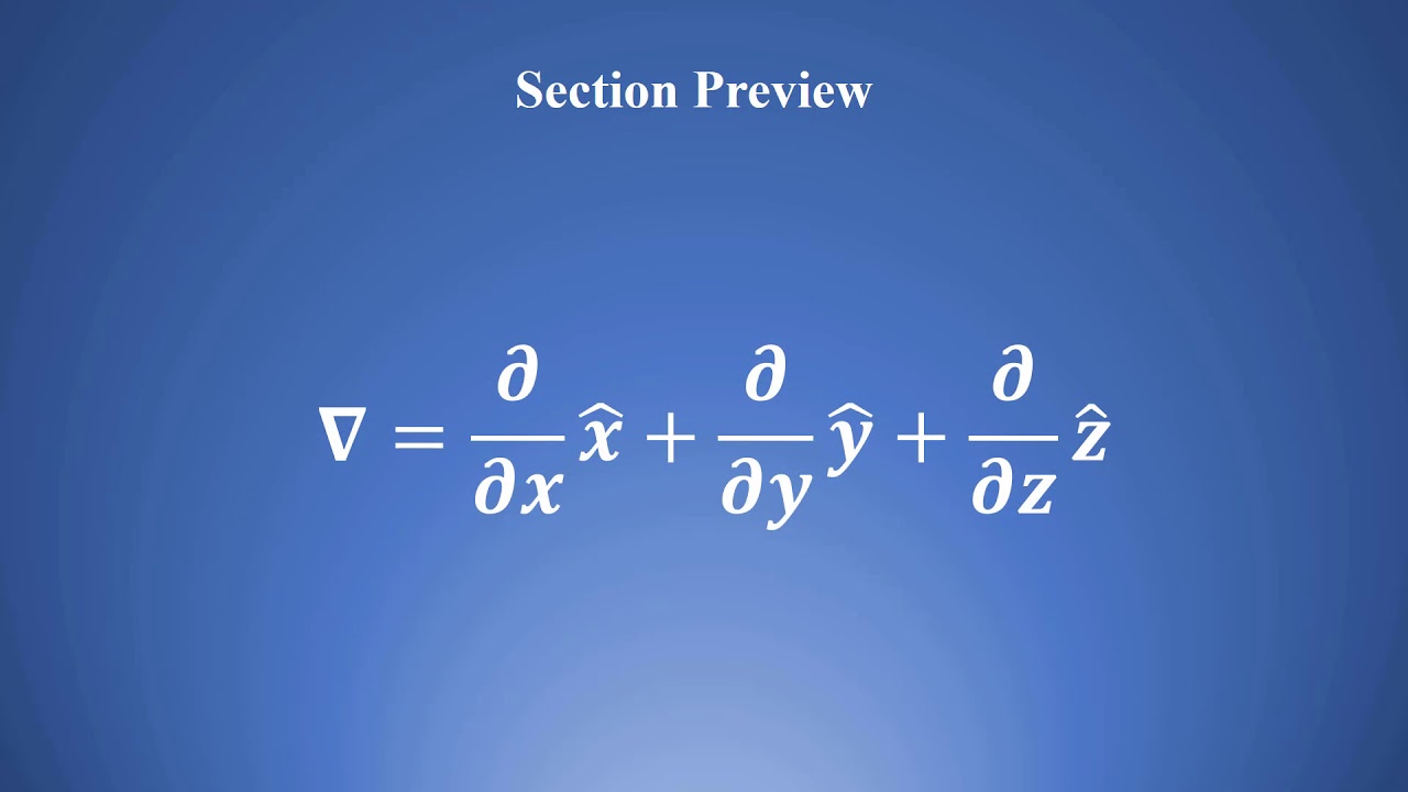 Master Vector Algebra - 3D Differential Operators Section Preview LC#20