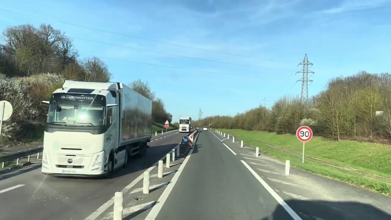Total Saint Dizier, N4,A31,Nancy,A33,N4,Lunéville, Total  Saverne en camion le 7 mars 2026