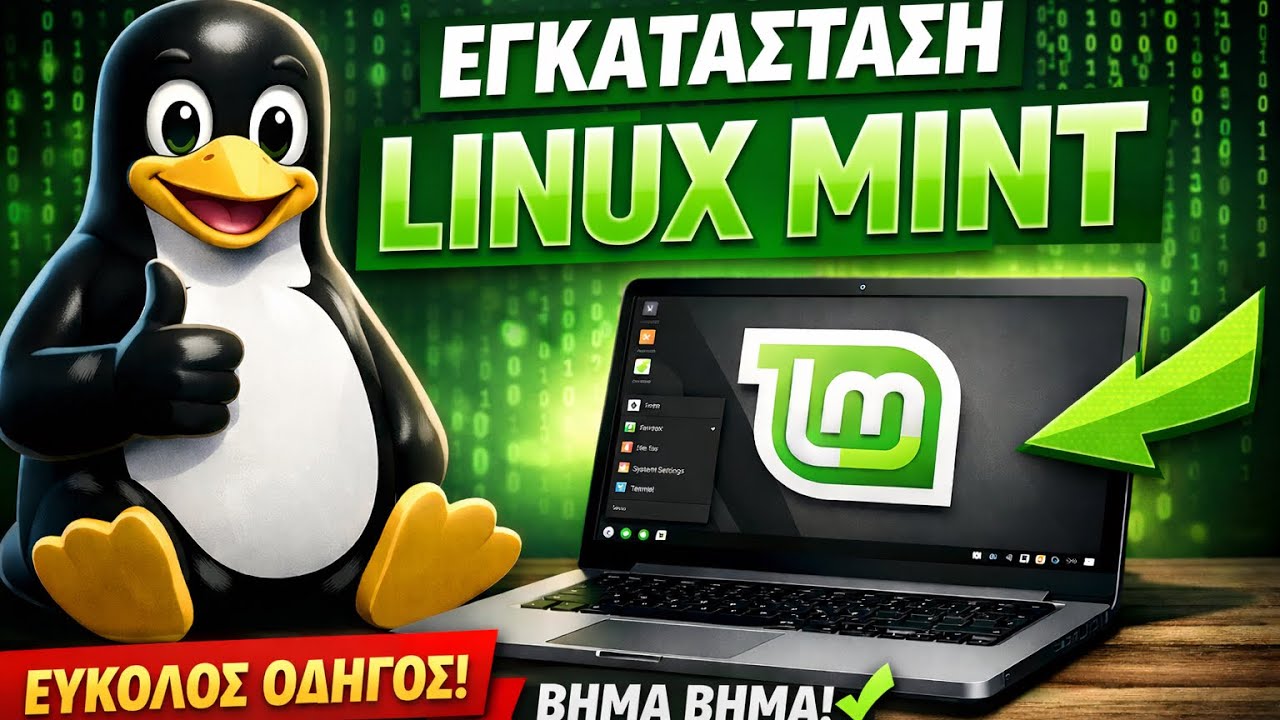 Σέρνεται το παλιό σου laptop;; Βάλε LINUX MINT 22👌👍👏