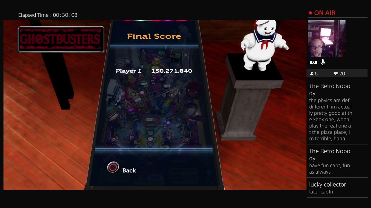 Ghostbusters Pinball on PS4!!! CaptNRetro LIVE
