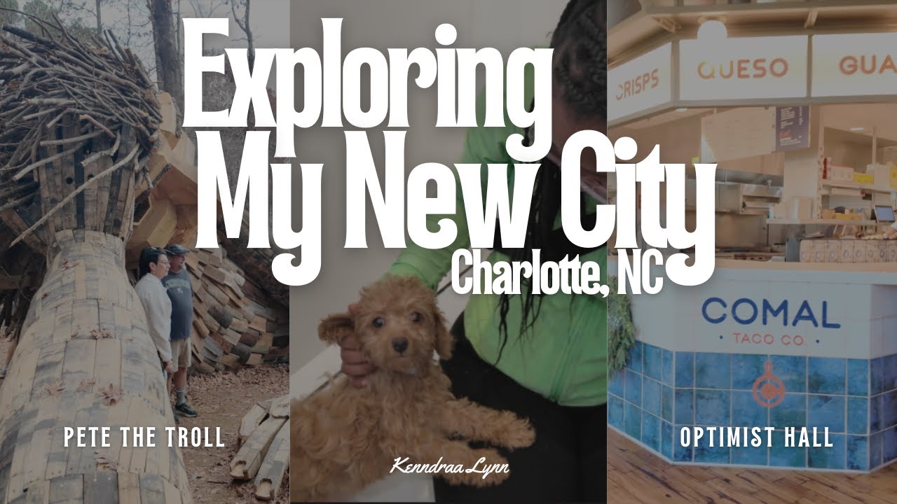 weekly vlog | exploring my new city | optimist hall, waggles, troll hunting | Charlotte, NC