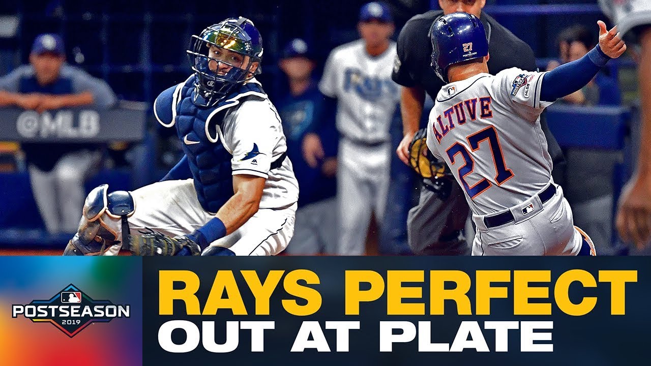 Rays' Willy Adames completes AMAZING relay to get Astros' Jos&eacute; Altuve out at home