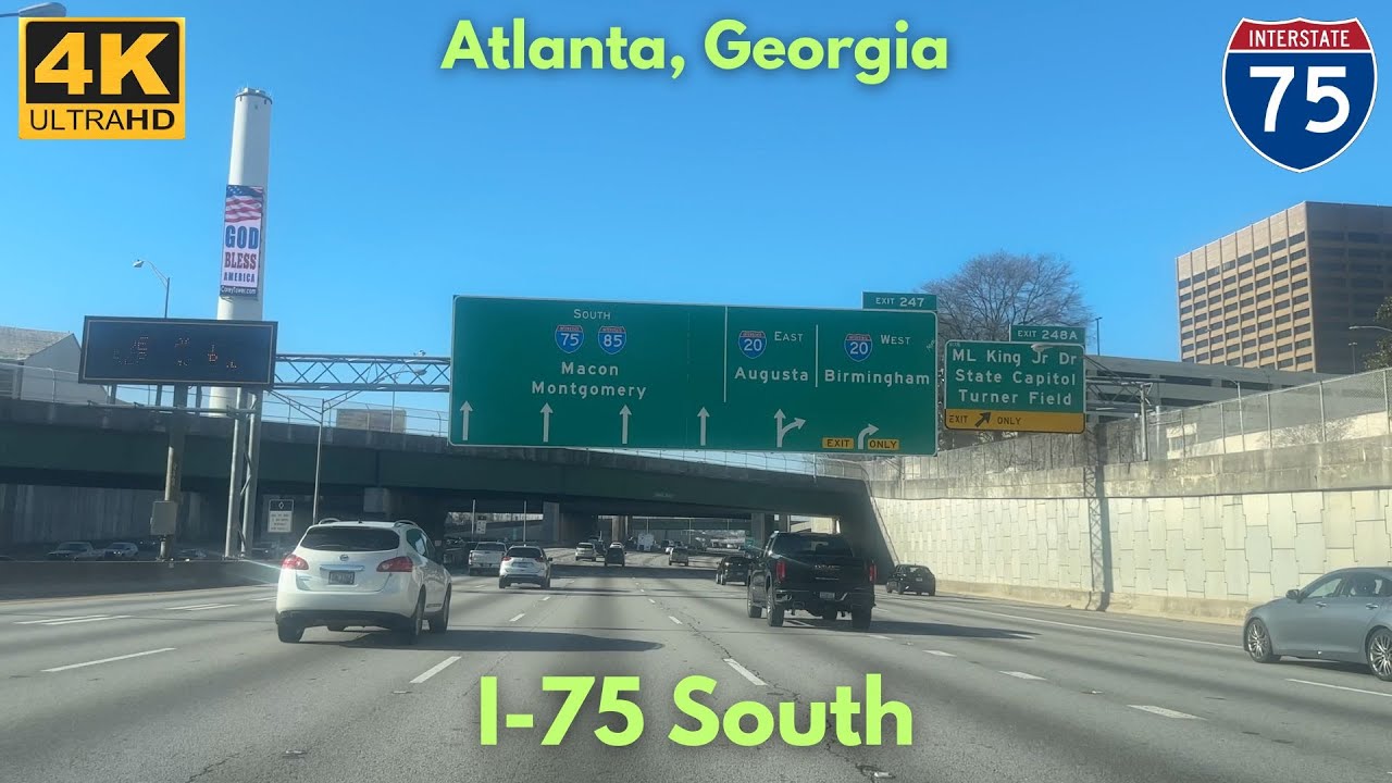 I-75 South - Atlanta, GA [4K]
