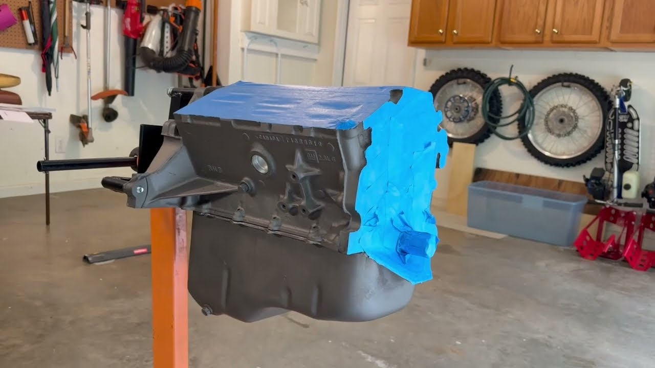 2 8 Liter V6 Engine Rebuild Part 1 Painting