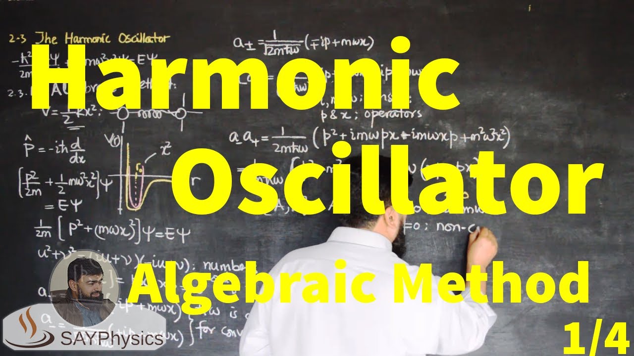 L10.1 The harmonic oscillator: solution by algebraic method