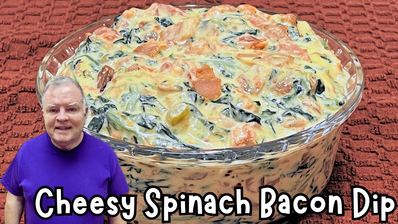 Cheesy Spinach Bacon Dip - Your Super Bowl Party NEEDS This Dip!  