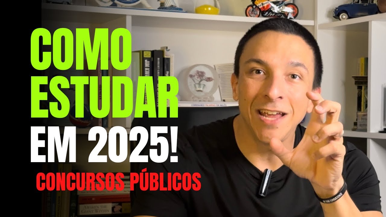 COMO INICIAR seus ESTUDOS para CONCURSOS PÚBLICOS em 2025 do JEITO CERTO | Thiago Pereira