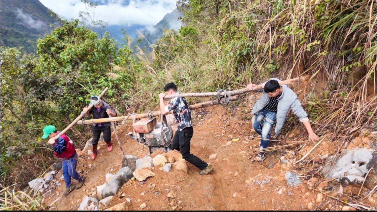 Chuyển Máy Nghiền Đá Khai Xuân Đường Lũng Chàm Do Em Phạm Dũng - Phan Diễm Tài Trợ