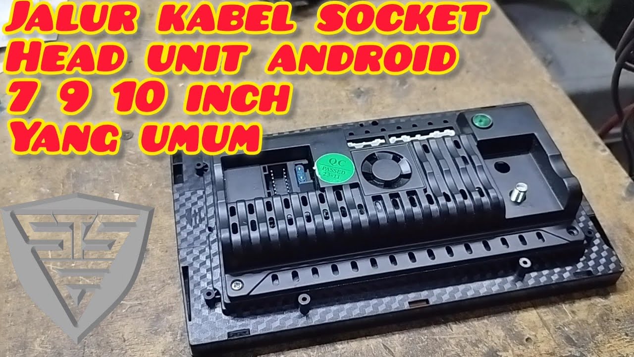 Jalur kabel socket head unit android 7 9 10 inch universal