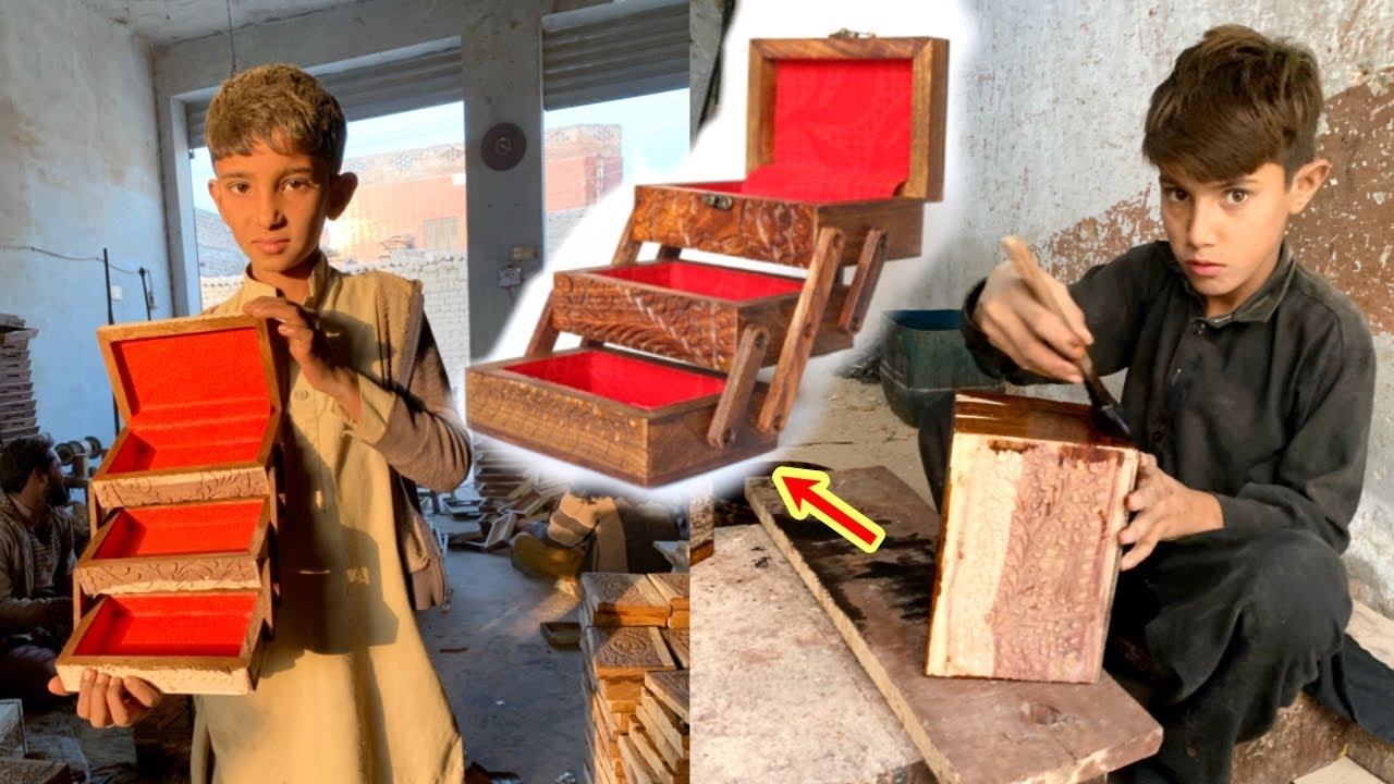 Wooden 3-Tier Jewellery Box | Jewellery Case | Diy Woodworking Projects |