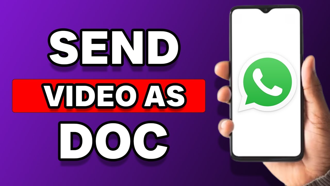 Как отправить видео как документ в WhatsApp для Android (простой способ)