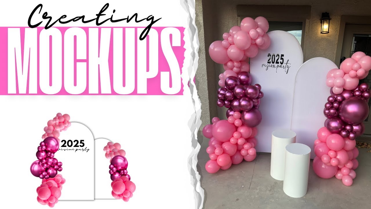 How to Create Balloon Mockups for Your Business | Easy Balloon Garland