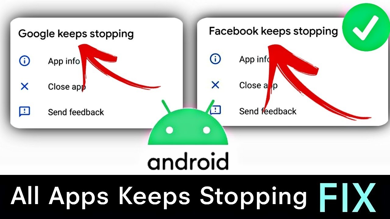 How to Fix All Apps Keeps Stopping Error in Android Phone (100% Works)