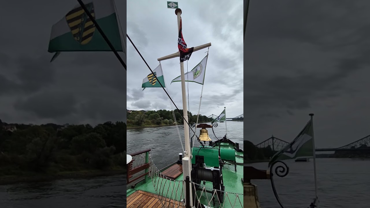 Die Elbe und die Wei&szlig;e Flotte 👍#Wei&szlig;eFlotte #travel #Elbe #Sachsen