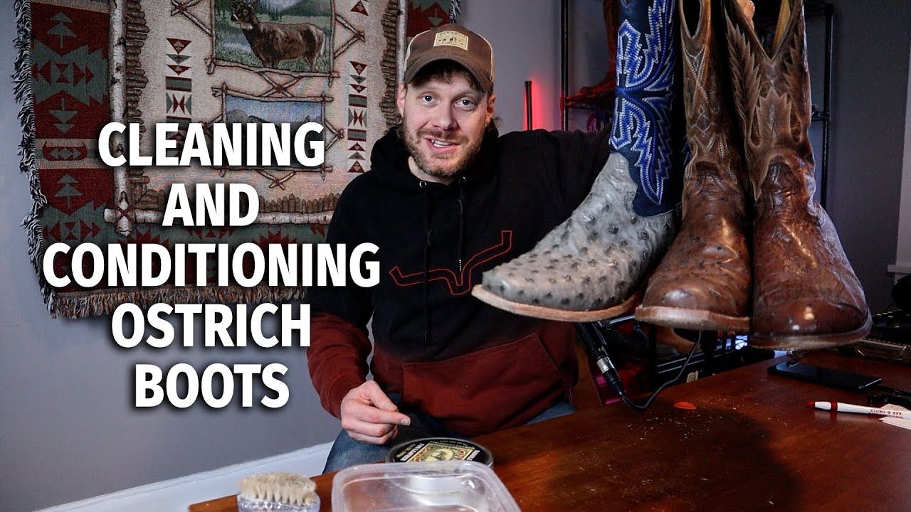 Cleaning and Conditioning Ostrich Cowboy Boots