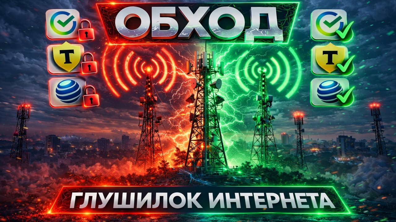 Как вернуть интернет при ограничениях. Обход БЕЛЫХ СПИСКОВ март 2026