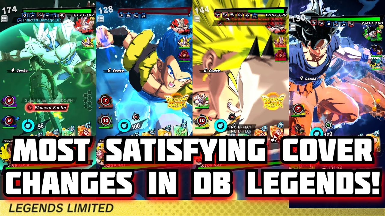 Most satisfying Cover Change Animations In Dragon Ball Legends