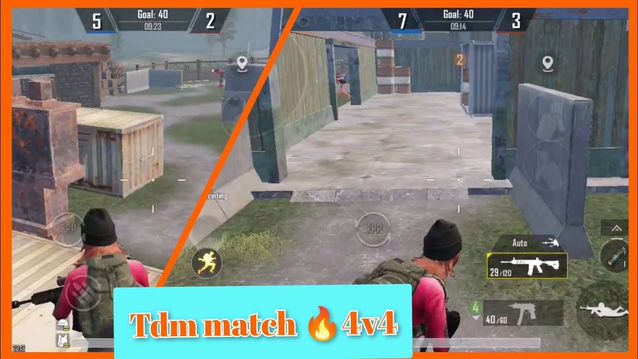 Bgmi Tdm match4v4 with M416 🔥 gameplay video 