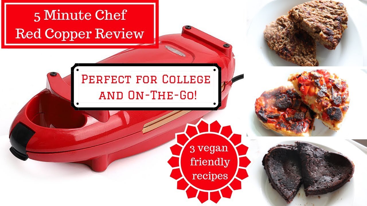 Red Copper 5 Minute Chef Vegan Review | 3 Quick Vegan Recipes | College & On-The-Go