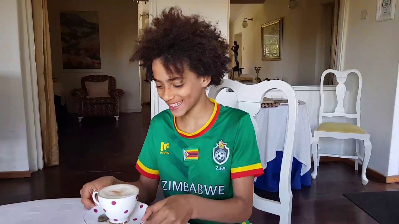 English video: Zimbabwe: Mutare - Chimanimani village. African football game.