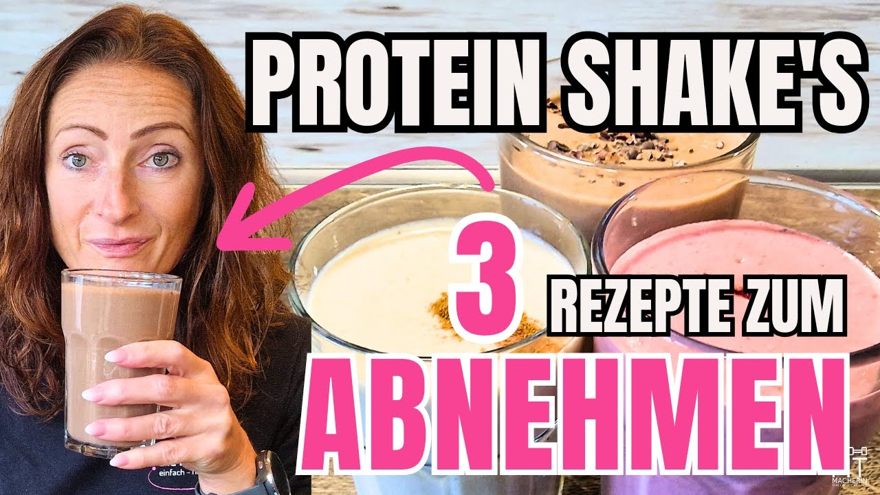 3 Protein Shake&acute;s zum abnehmen! Schnelle Rezepte 2 davon ohne Proteinpulver!!