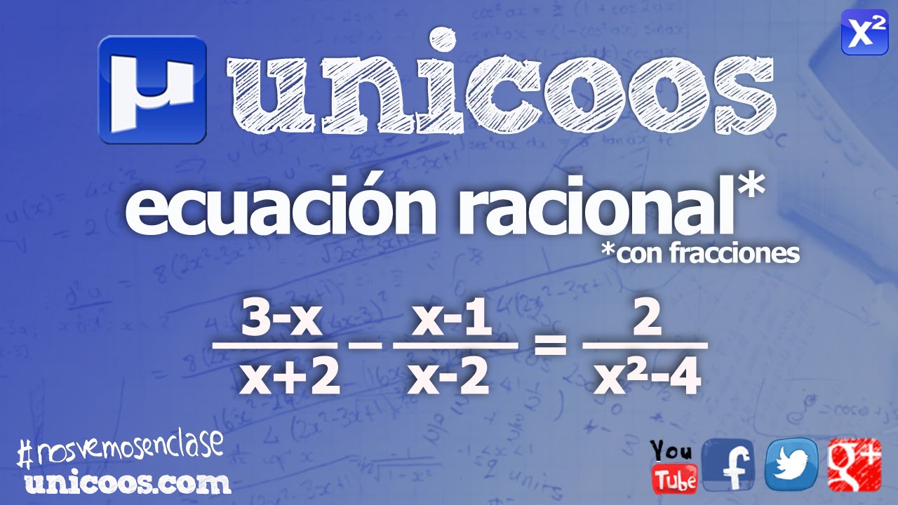 Ecuacion racional con fracciones 02 SECUNDARIA (2ºESO) matematicas