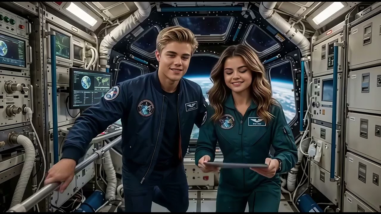 Raimondo and Selena - Kiss on the Space Station 4K