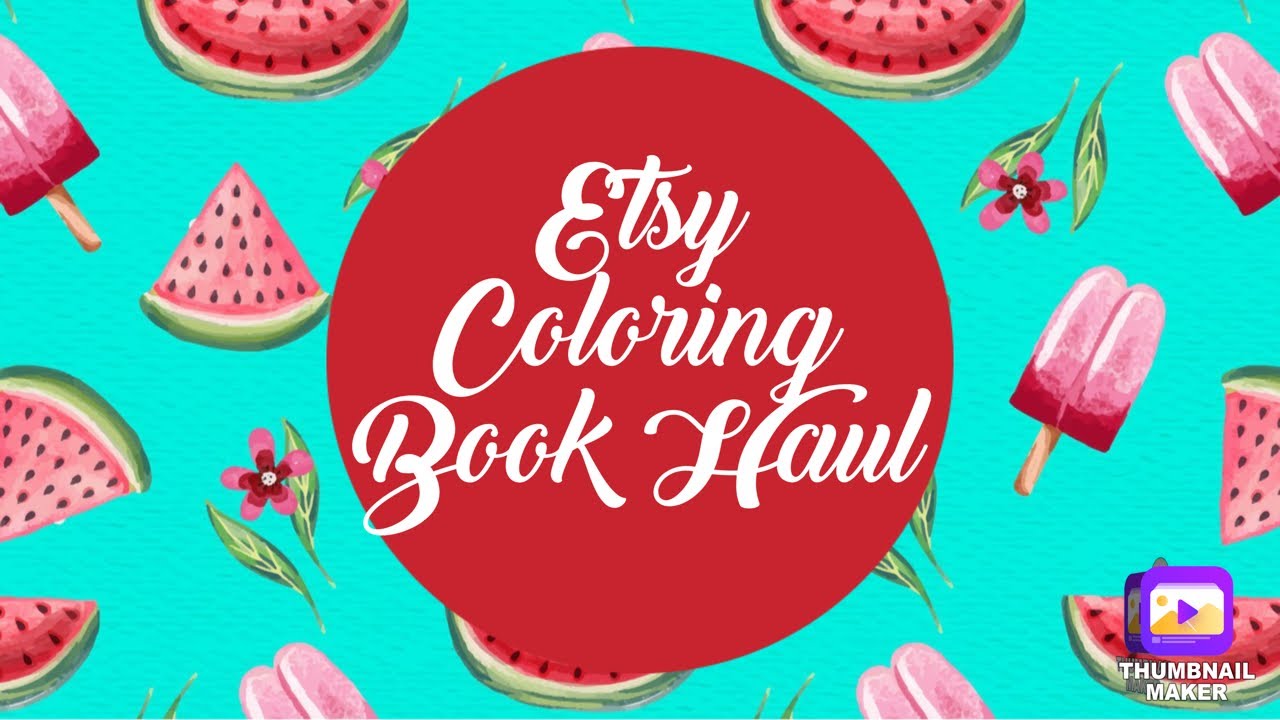Adult Coloring Haul: Come Shopping With Me on Etsy
