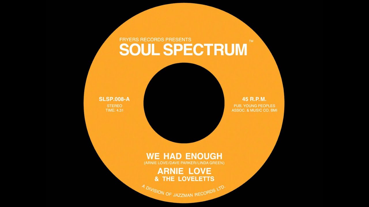 Arnie Love - We've Had Enough - Soul Spectrum Records