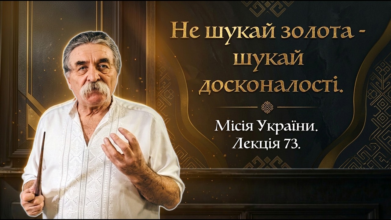Тільки навчившись віддавати, можна стати воістину багатим. Місія України. Лекція 73.