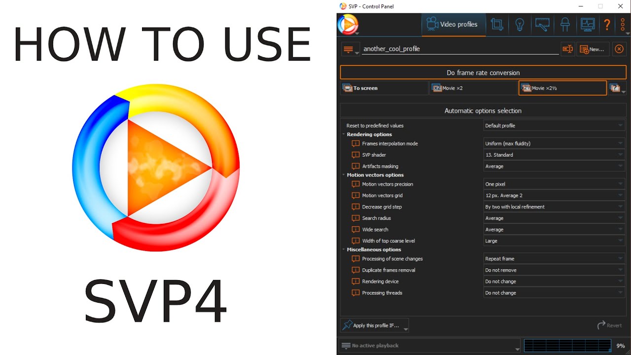 How to use Smooth Video Project for motion interpolation