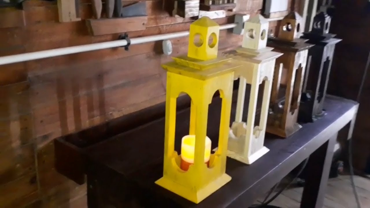 Lanterna decorativa de madeira muito fácil de fazer // passo a passo // DIY Woodworking Craft Idea