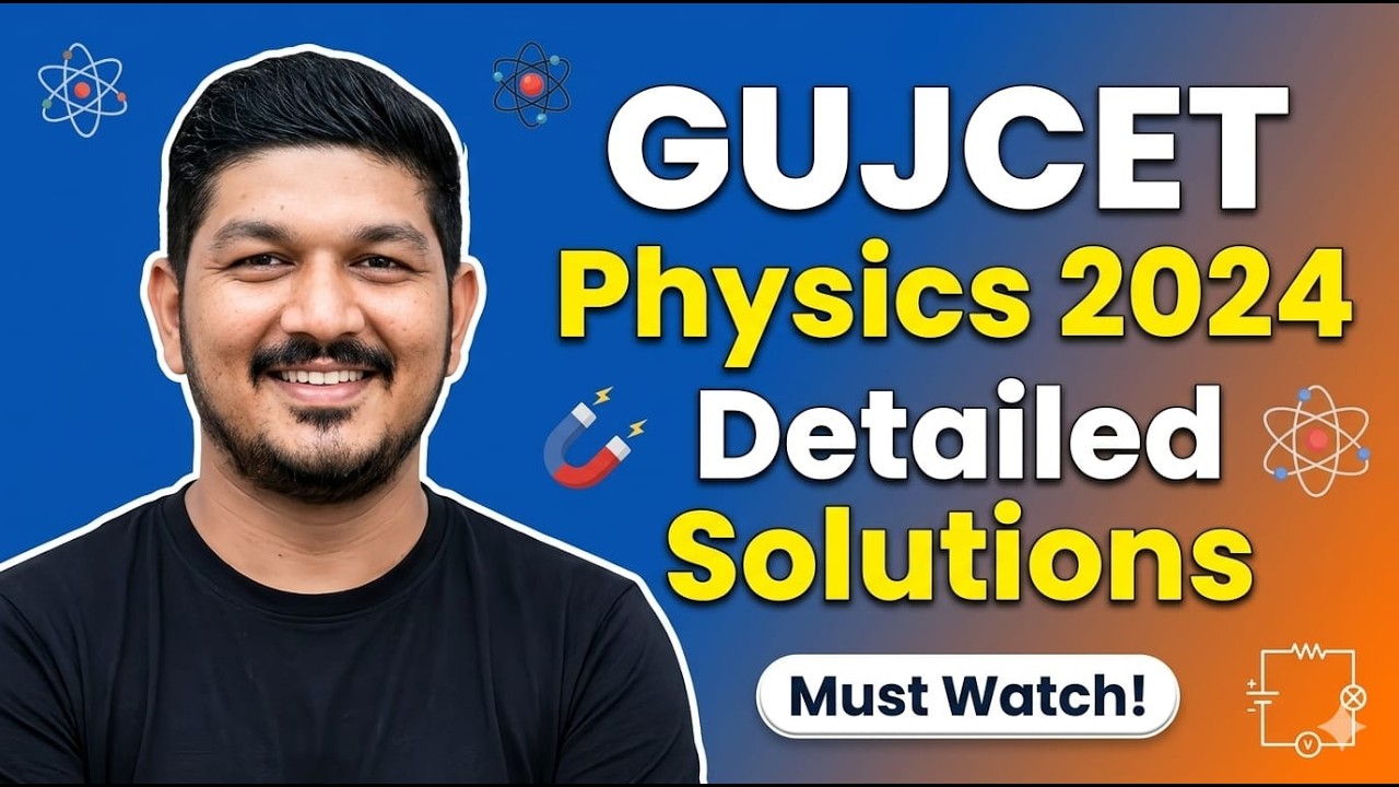 Gujcet 2024 physics full paper solution
