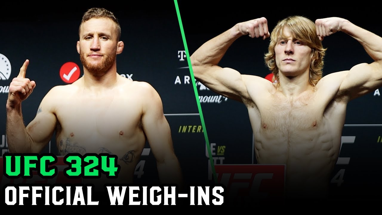 UFC 324 Official Weigh-Ins