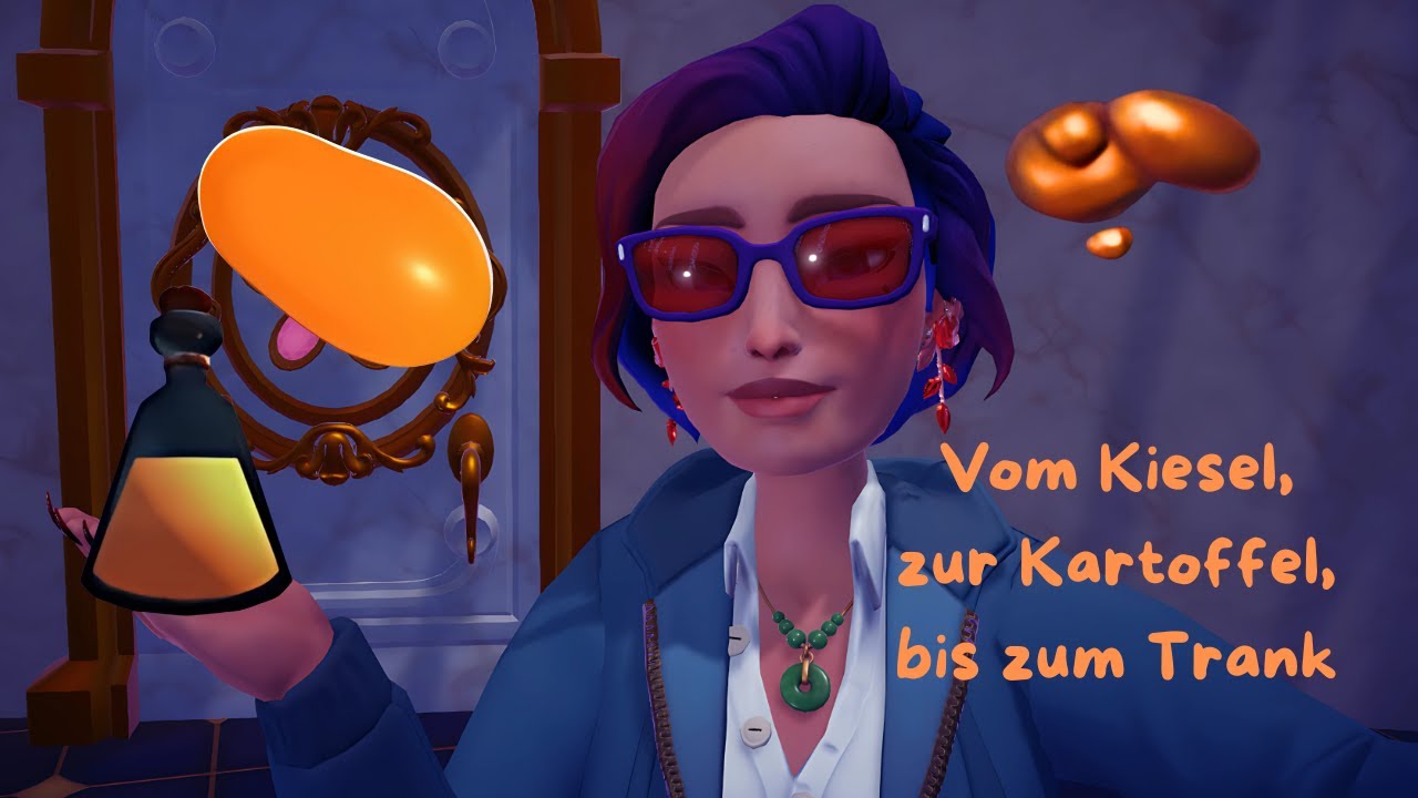 Alle orangen Kiesel für die orangene Kartoffel, Disney Dreamlight Valley